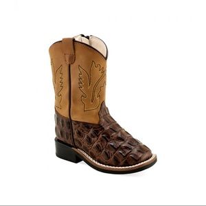 Boy’s Old West Gator Print Boots